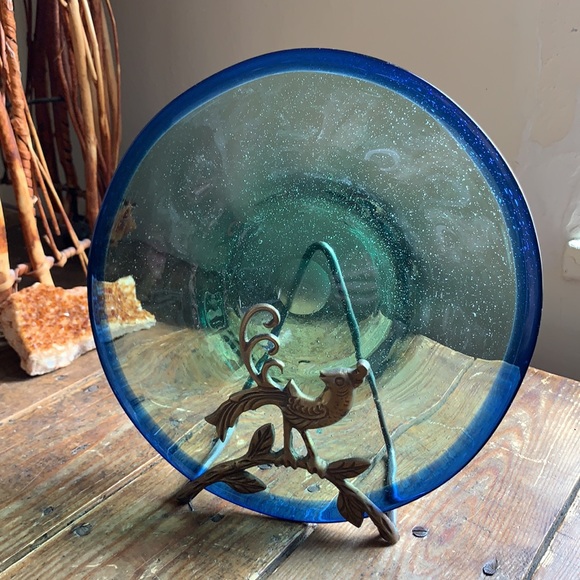 Handblown Glass Plate - Picture 4 of 4